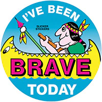 I’ve Been Brave Today stickers