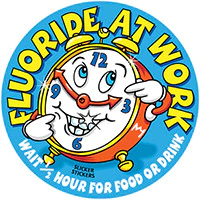 Fluoride At Work stickers