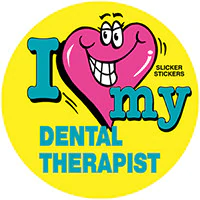 I Love My Dental Therapist stickers