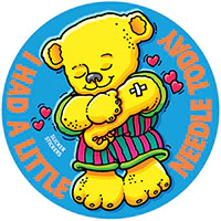 I Had a Little Needle Today stickers