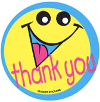 Thank You stickers