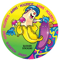 Banana Scratch n Sniff stickers