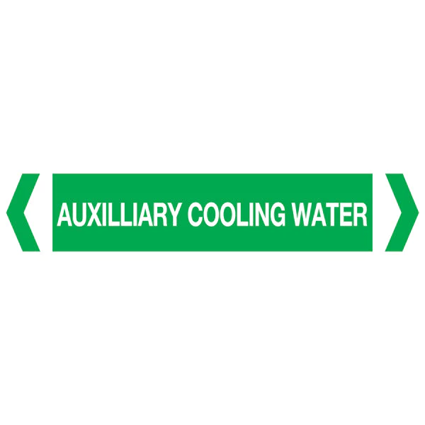 Auxilliary Cooling Water labels