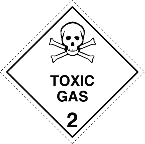 Class 2.3 Toxic Gas labels