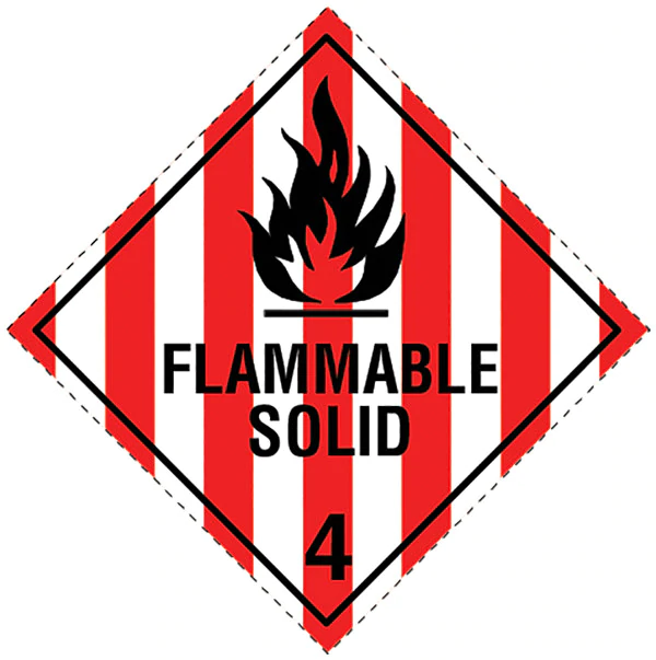 Class 4.1 Flammable Solid labels