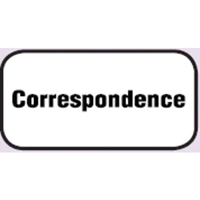 Correspondence labels